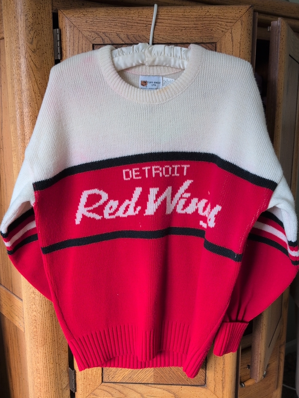 Vintage Detroit Red Wings Cliff Engle Sweater